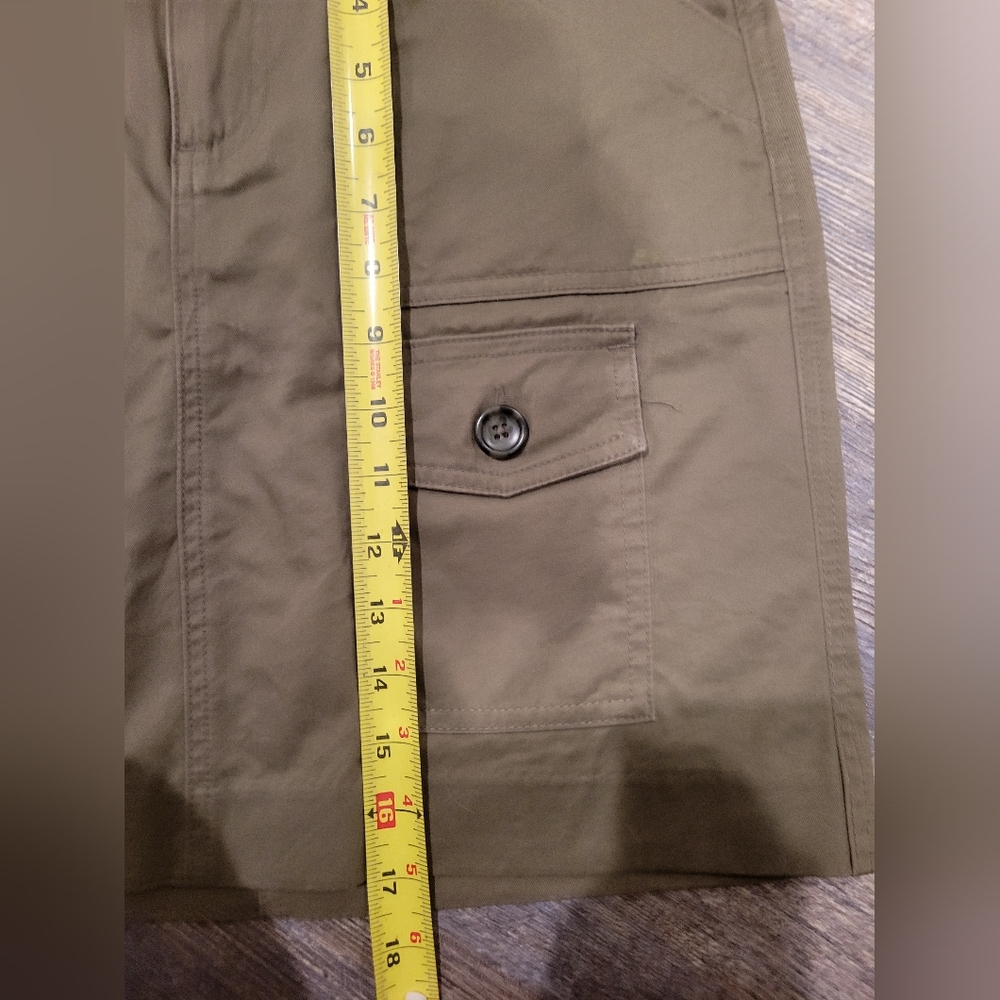 Banana Republic, khaki, size 2, cargo, mini skirt - Picture 4 of 5